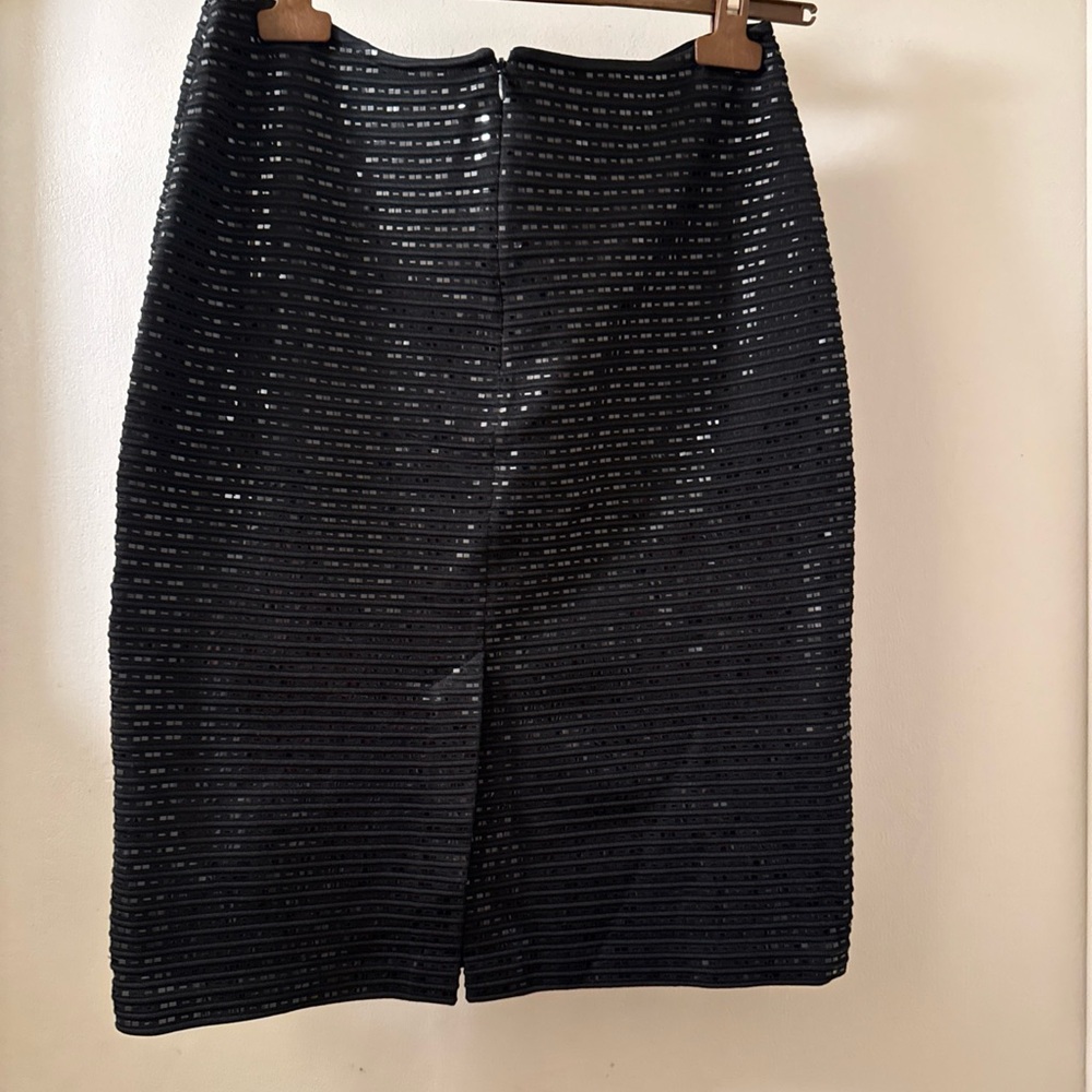 st john skirt sparkling black pencil sz 8 $850
